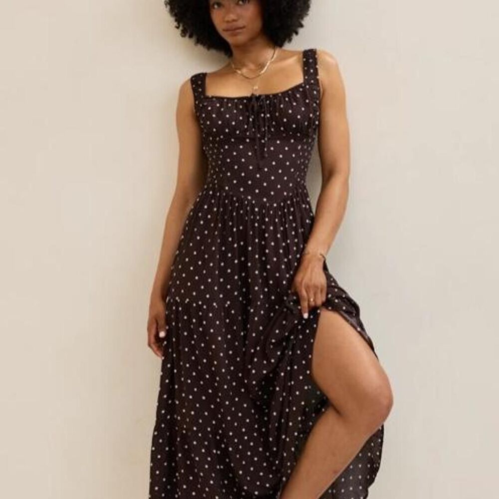 Aerie Women's Black and Brown Dress